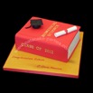 Purple & Silver Presents Cake